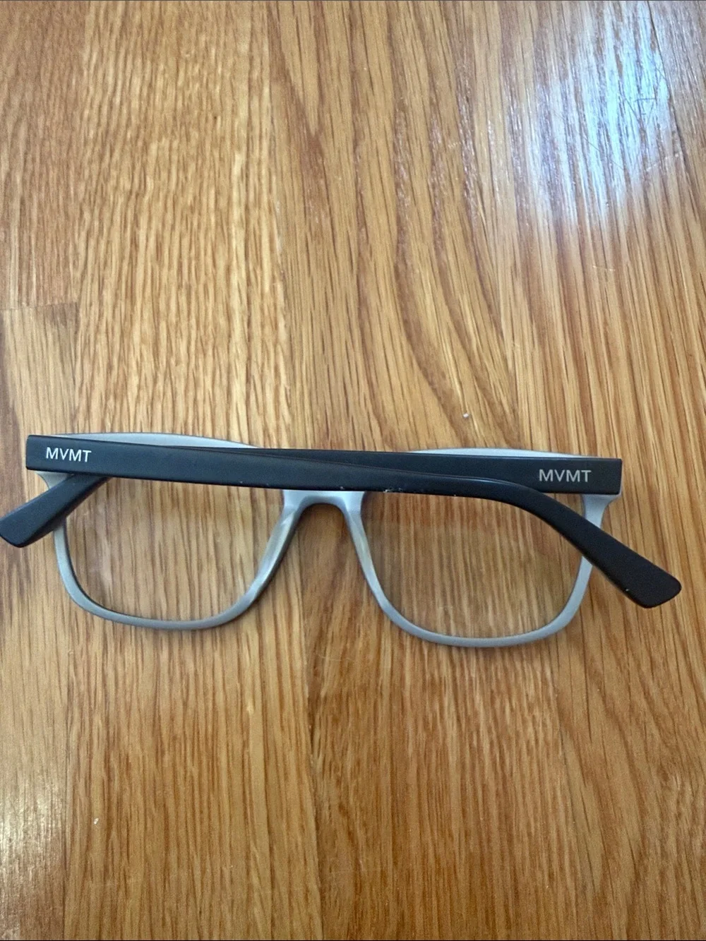 MVMT Black and Gray Rectangle Eyeglasses